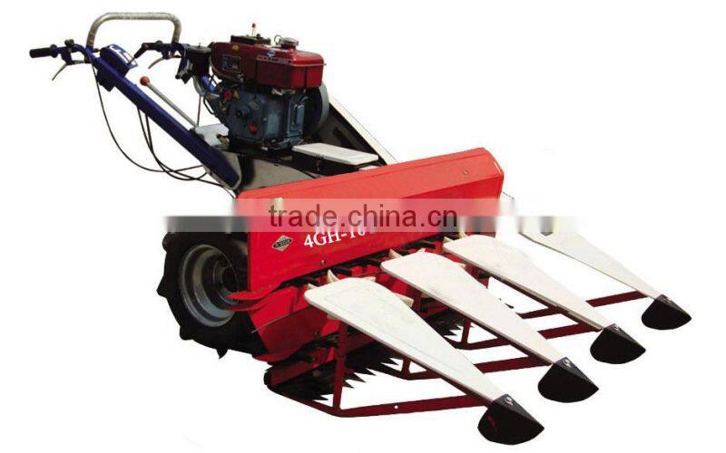 Diesel engine alfalfa harvester