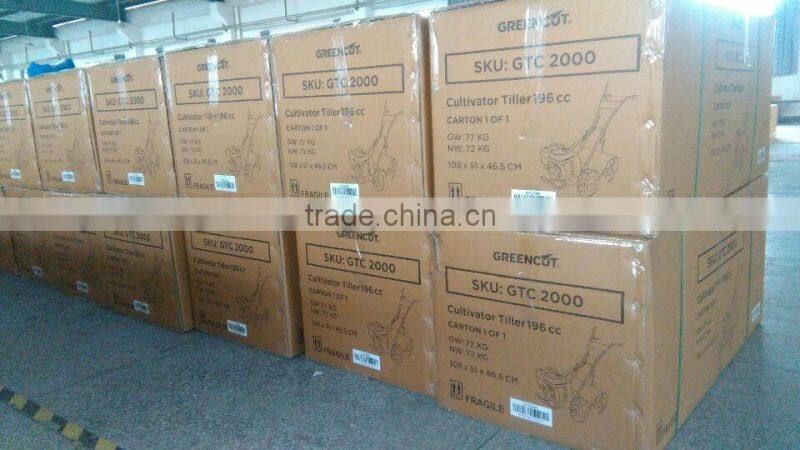 power tiller 168F gasoline engine 6.5HP tiller