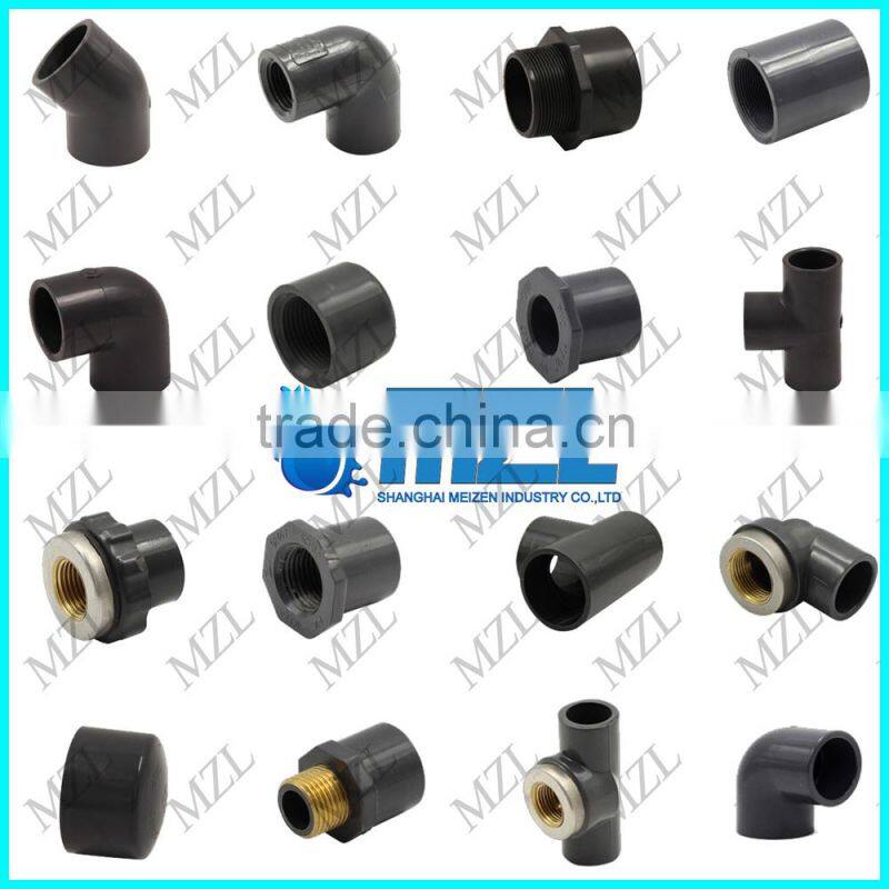 Specialty Custon All Size Pipe Fitting Eblow Wholesale Pvc Pipe Fitting Grey