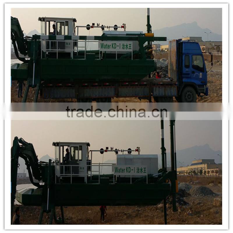 Water king dredger with Excavator bucket