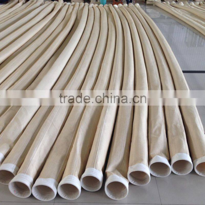 Directly factory supply the Polyester /pp /PTFE /aramid /P84 /Fiberglass / PPS /Acrylic cement dust collector filter bag