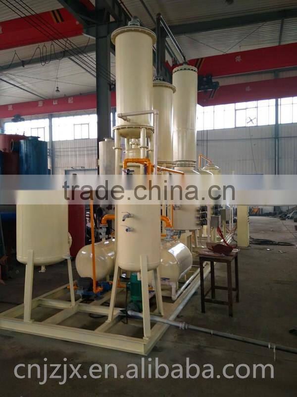 waste tire recycling to diesel continuous plastic to oil machine waste oil to diesel distillation plant