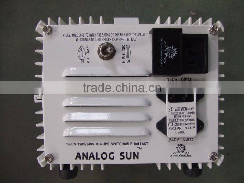 Aluminum Housing and Switchable Econo Magnetic Ballast for MH HPS Lamps and Plant Growth / Magnetic Ballast