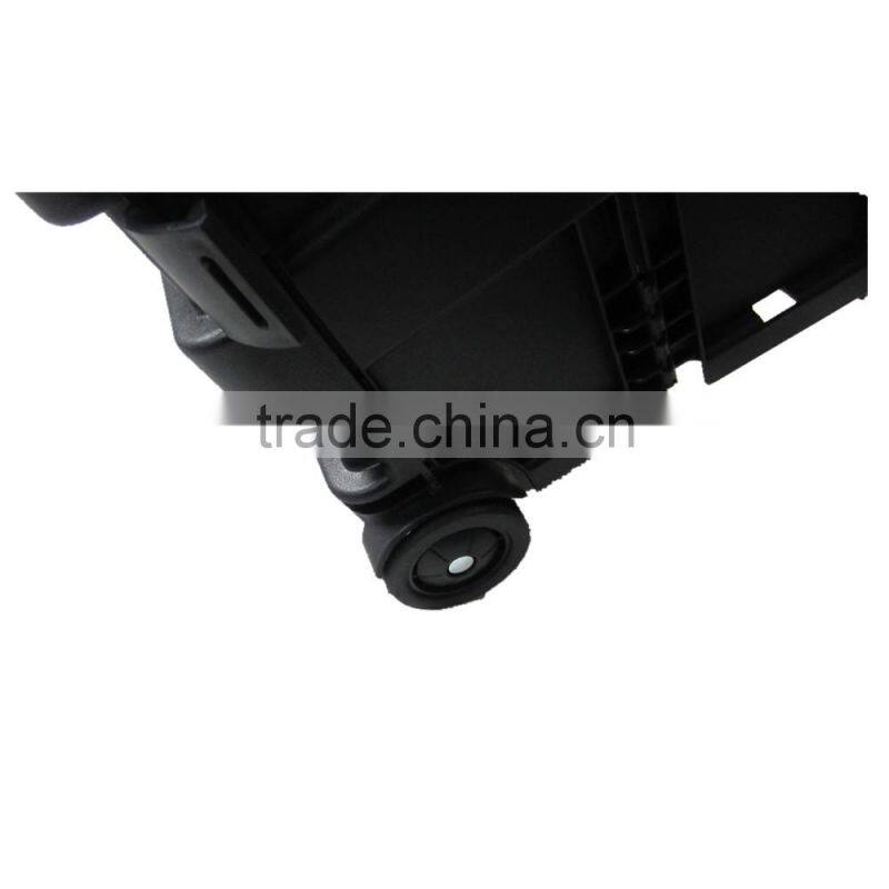 Collapsible Plastic PP Black Hand Luggage Trolley