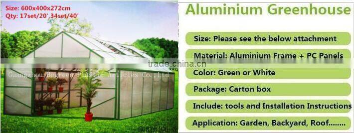 pc larger galvanized steel frame flat roof agricultural greenhouse
