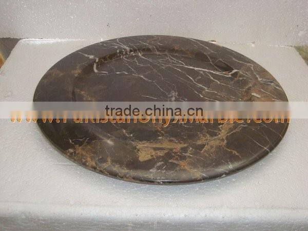FINE QUALITY MARBLE PLATES HANDICRAFTS