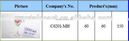 Red Wine Glass Cup Crystal Bowl Goblet Handmade