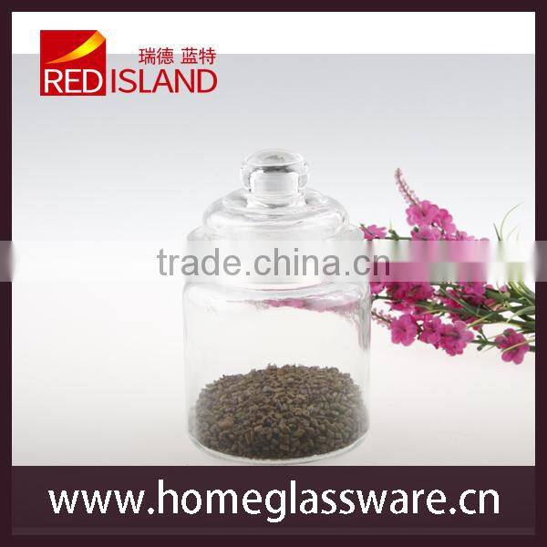 clear mini glass jar with glass lid spice glass jar