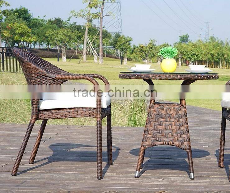 Rattan Coffee Table and Chair, Garden Table and Chair