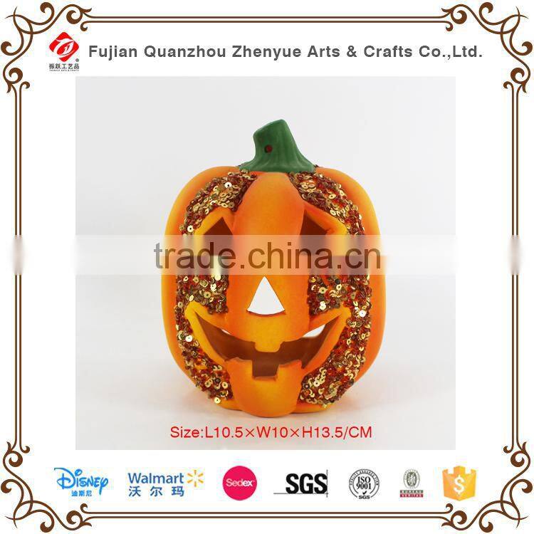 Hotsale resin Halloween pumpink souvenir .