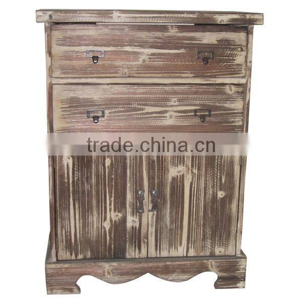 Antique Wooden Living Room Cabinet with Five Drawers Minhou Wooden Furniture Wholesale