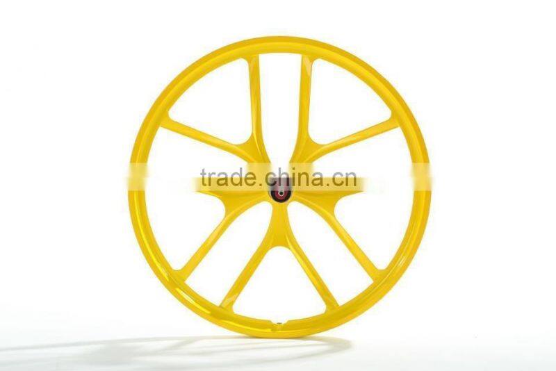 22 inch lightest strongest magnesium alloy bike wheel /fixed gear type hub bike wheel