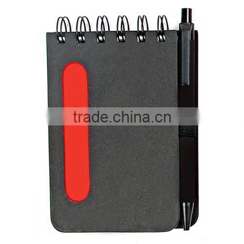 Cheap promotional wholesale spiral notebook with pen
