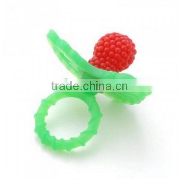 Customer Design Silicone Baby Nipple Teether / Fruit Shaped Silicone Baby Teether