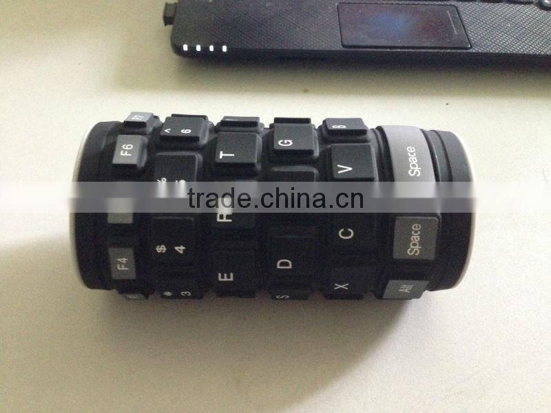 Foldable Soft Silicone Bluetooth/Wireless Keyboard Flexible