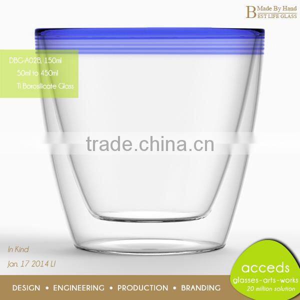 Promotional Borosilicate Glass Cup 150ml Milk Glass Cup
