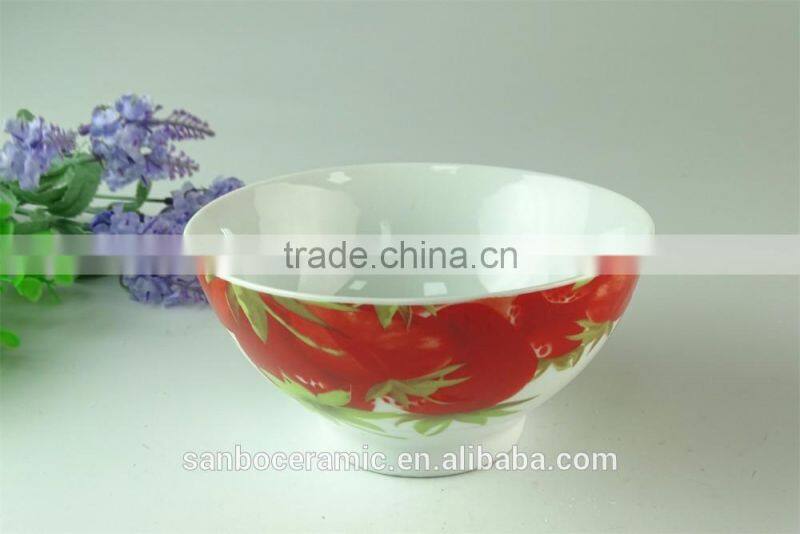 wholesale Hot sale porcelain rice bowl with decal ceramic bowl sets with gift box
