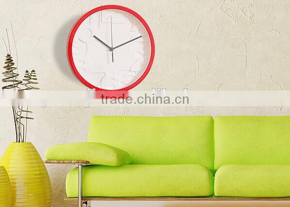 Supply fashion Candy colored circular digital clock / wall clock