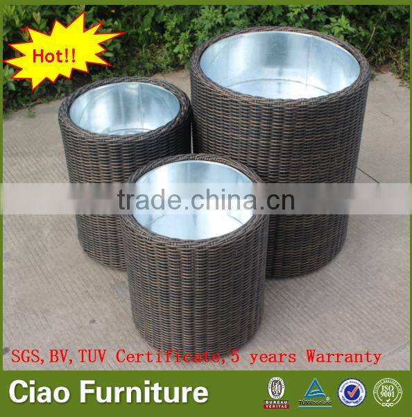 outdoor plant rattan flower pot garden furniture flower planter