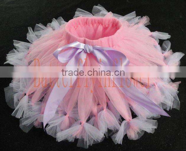 lime hot pink tutus with yellow silk ribbon