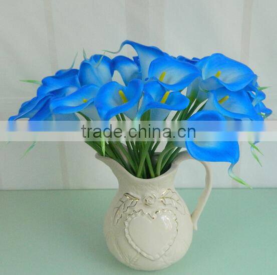 PU blue artificial callas