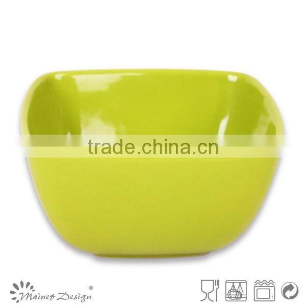Stoneware bowls solid glaze 5.7inch ceramic square bowls