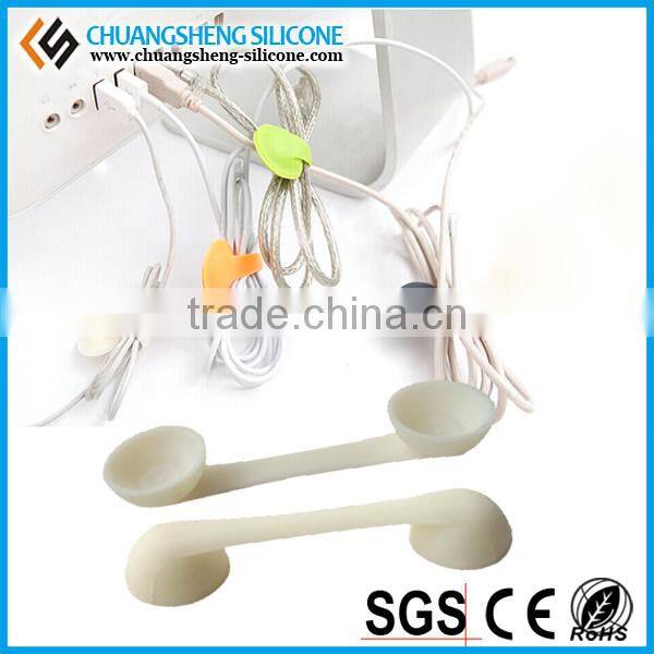 Magic double sides round shape vacuum silicone sucker for phone accessories