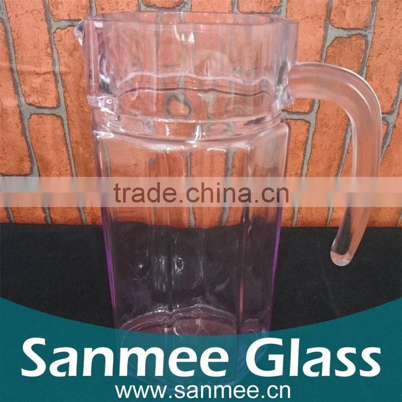 Wholesale Fashion Design Colored Glass Water Jug