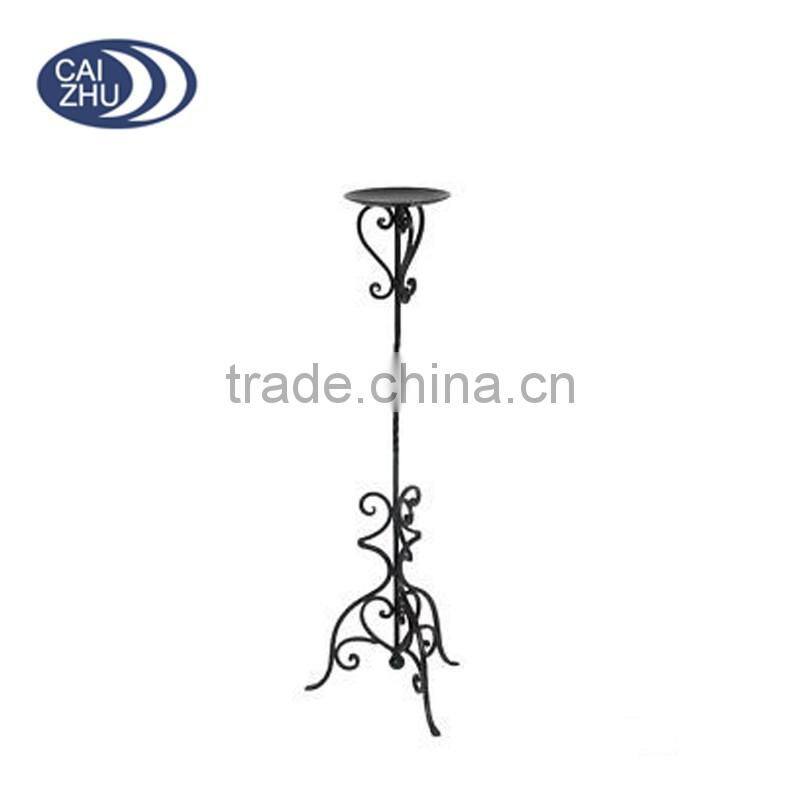 Caizhu Approximately 8"x8"x19" Metal iron Candle stand Holder rack