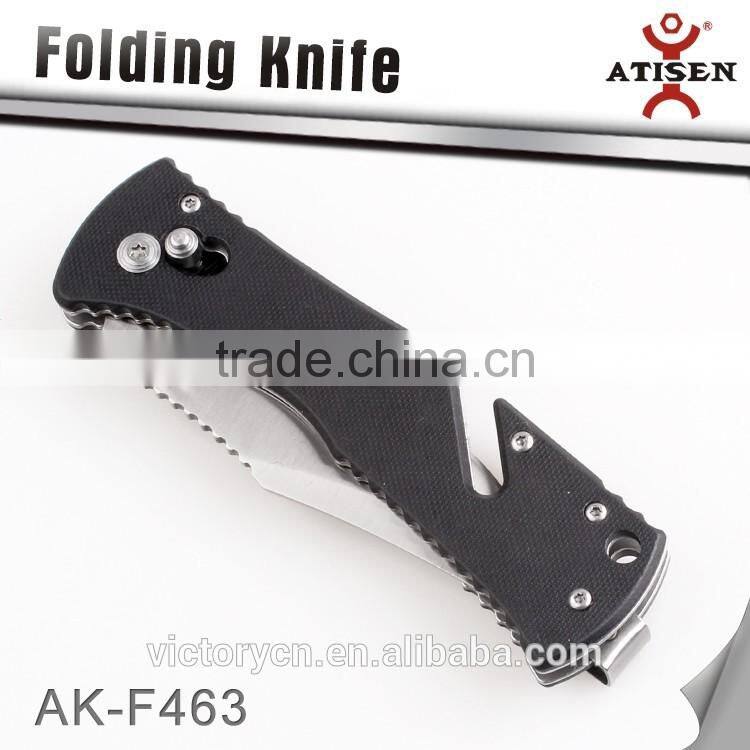 Hot Sale Hunting Folding Knife G10 Handle 3Cr13 Blade Tactical Camping Knives EDC Hand Tool