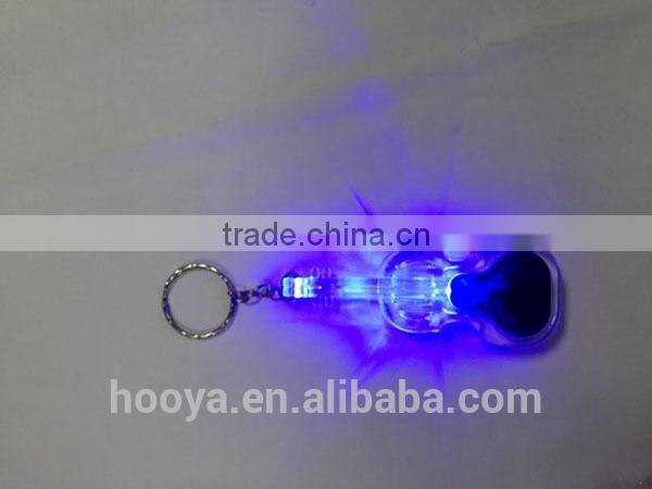 12pcs Violin Shape LED Light Key Chains