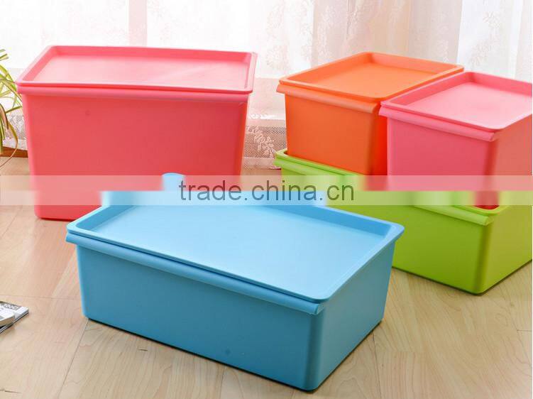 Wholesale Colorful Cheap 20L/30L/40L plastic storage box with lids