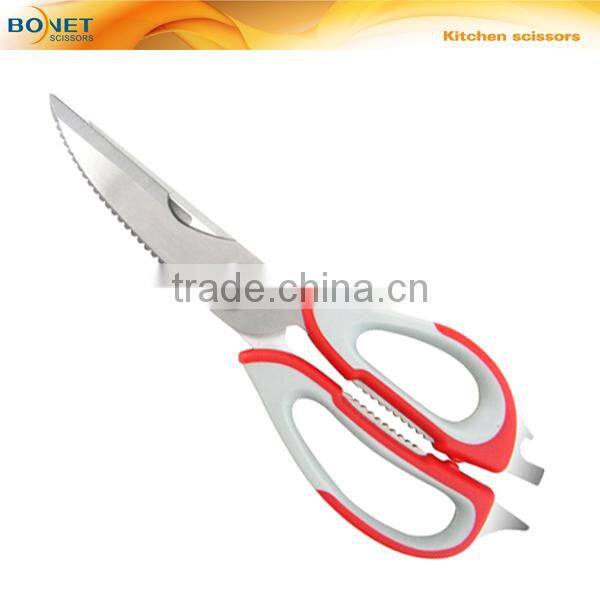 S52006H LFGB qualified 8-1/2" Detachable Kitchen Shears in PP Handle kitchen poultry scissors