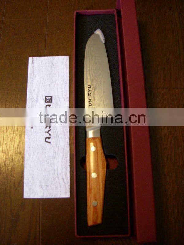 Japanese Damascus Steel Knife Santoku Cutlery Knife Sushi