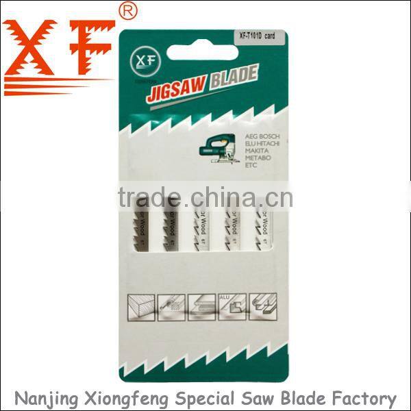5pcs HCS Jig saw blade tool set---XF-T101D card