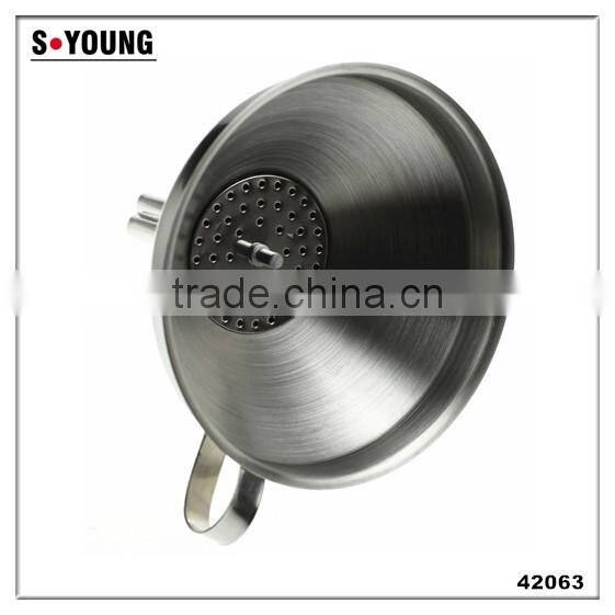 42063 Latest popular high quality small stainless steel funnel