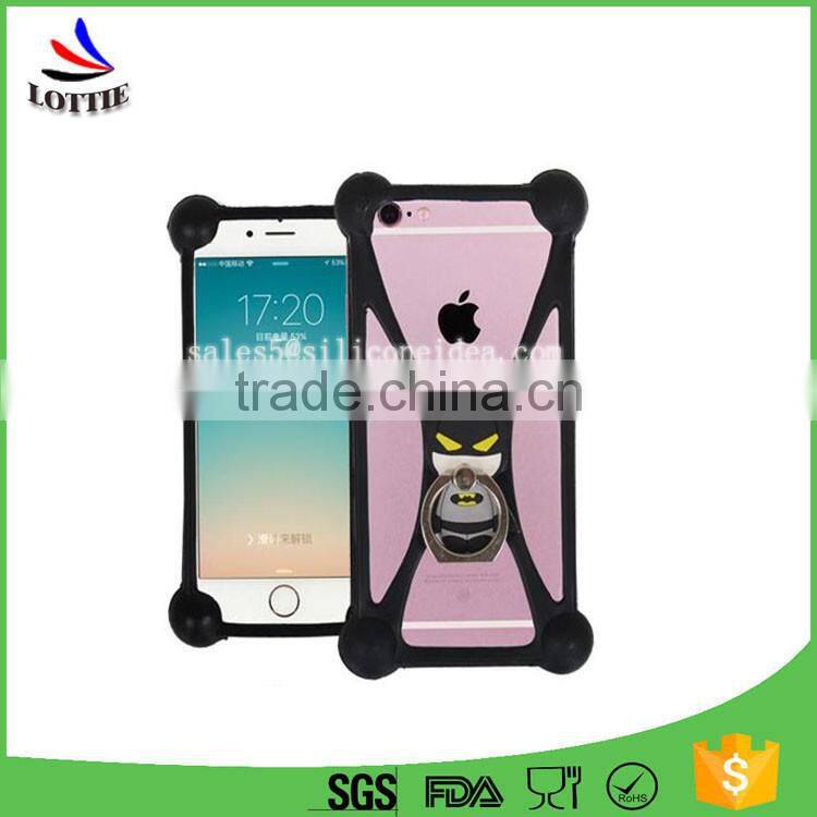 China manufacturer 3d cartoon silicone phone case universal Silicone Phone Holder