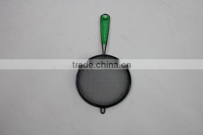 9cm colorful plastic handle small oil strainer