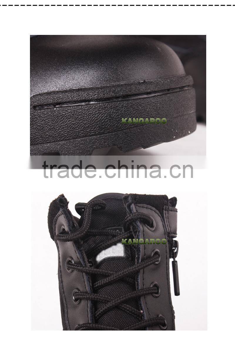 Wholesale Black Military Pilot Rubber Combat Boots Men