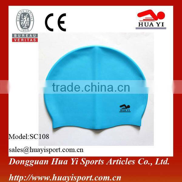 Custom OEM Promotional Silicone Color Mixed Swimming Cap