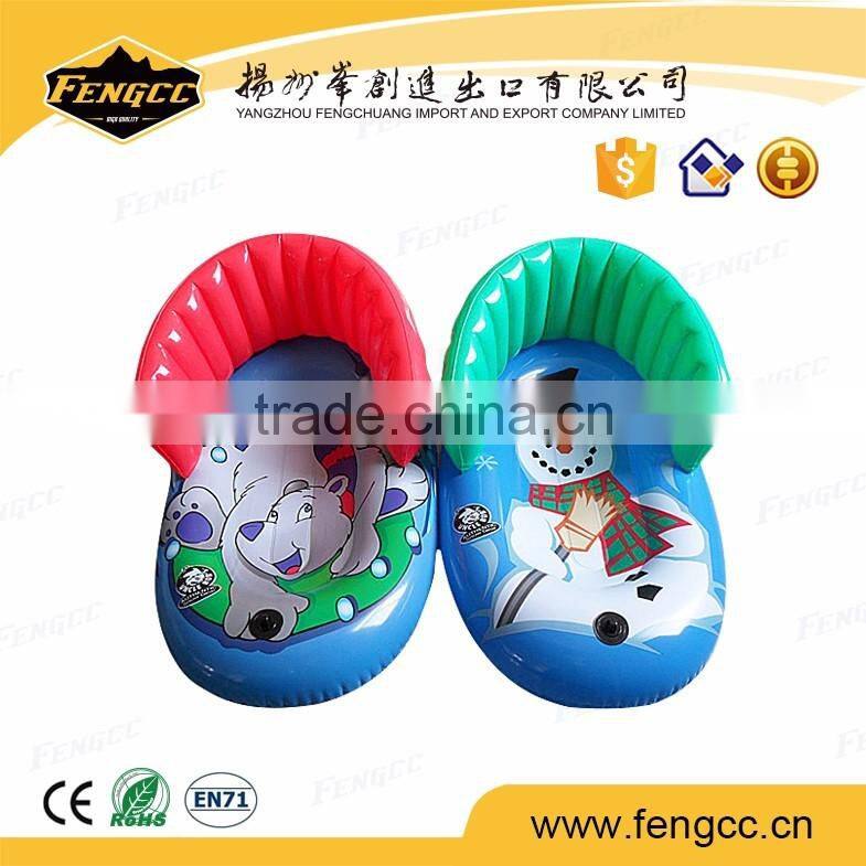 CE certificate beach airbed kid's colorful printing inflatable pool lounger