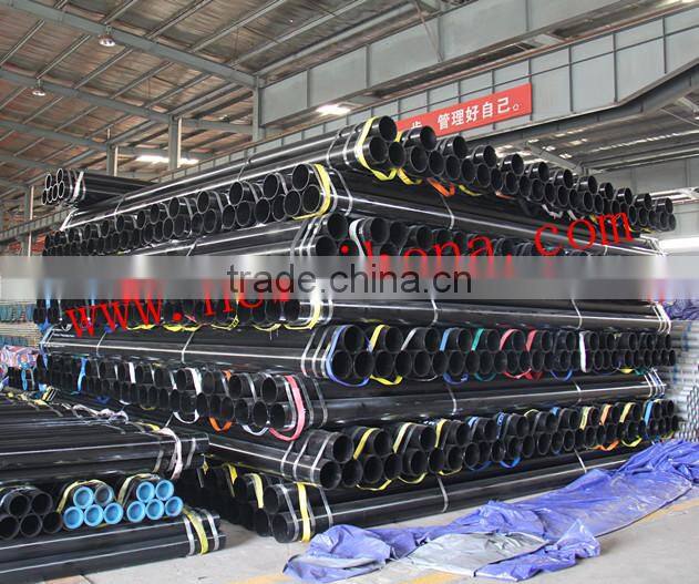 Black painted Carbon steel seamless pipes with competitive price