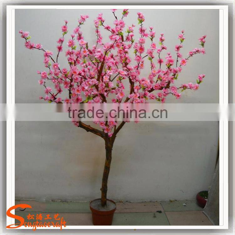 Wholsale China customized artifical cherry tree decor indoor artificial cherry bilossom tree fake cherry tree for sale
