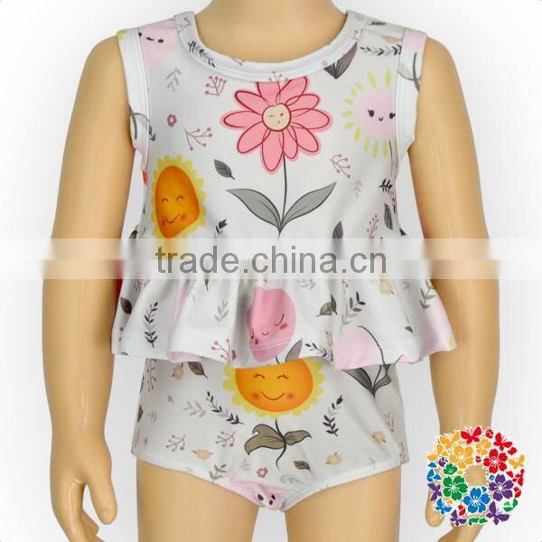 New Arrival Summer Fashion Cartoon Printed Girls Swimsuits Outfit High Quality Neopren Fabric Swimwear YZA-025