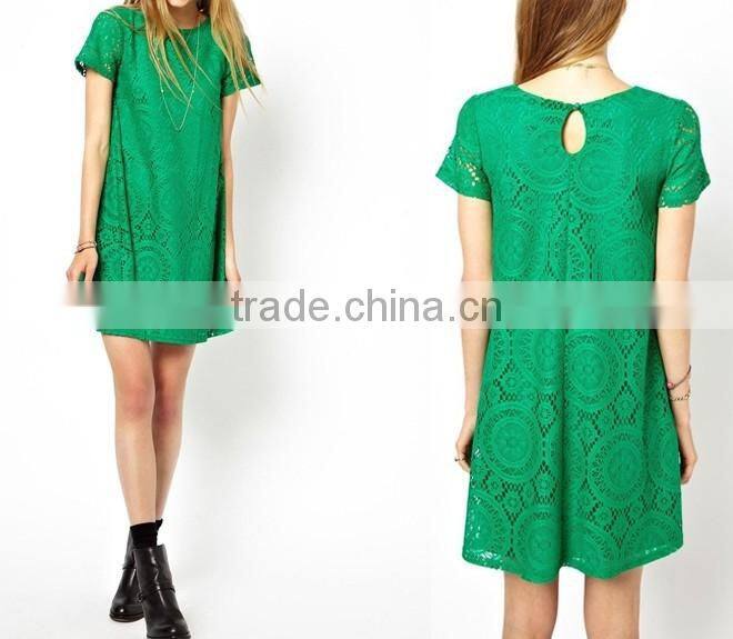 Women's Short Sexy Lace Party Evening Cocktail Mini Floral Casual Dress