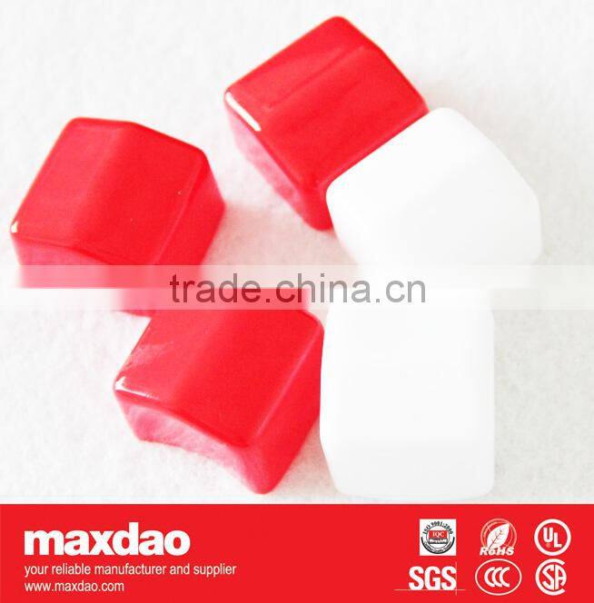 red or white rubber end caps