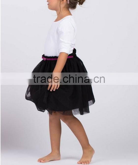 New Design Children's Tulle Skirt With Pleats Girls Kids Clothes Kid Clothing HSD5347