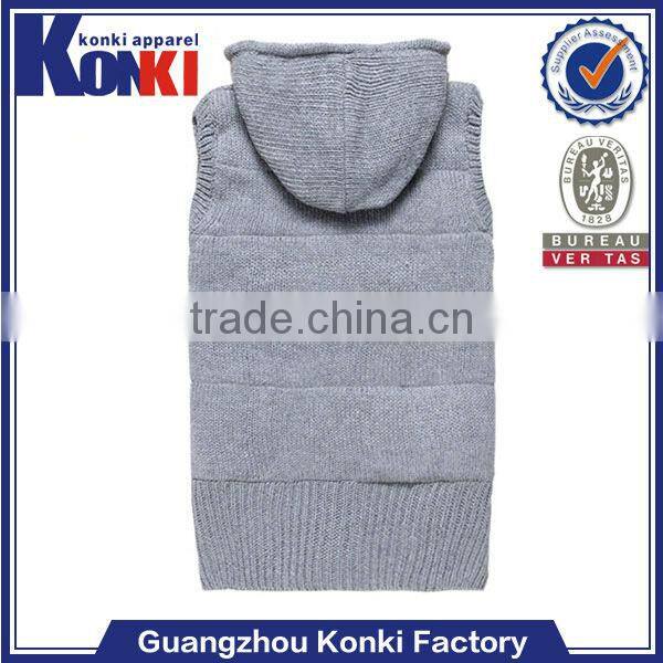 cheap mens fashion slimming sweater vest with hood