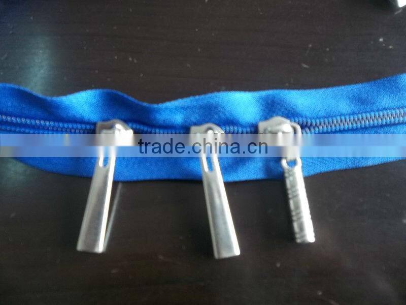 nylon long chain zipper stocklot for garments