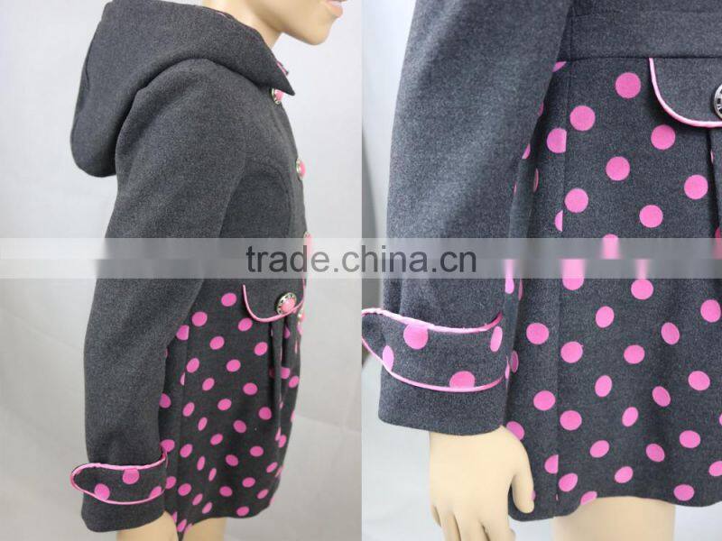 2016 Wholesale Children's Boutique Clothing Long Winter Coats Girls Coat